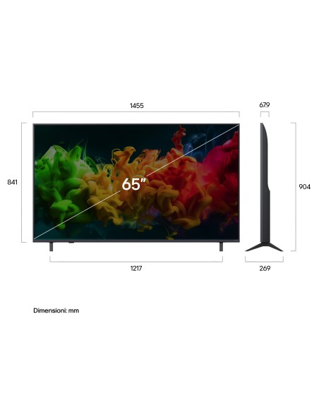 LG 65QNED80B6B TVC 65" MINILED 4K  SMART TVSAT 60HZ ALPHA 7