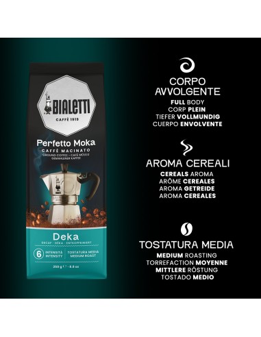 BIALETTI CAFFE' MOKA DEKA 250G