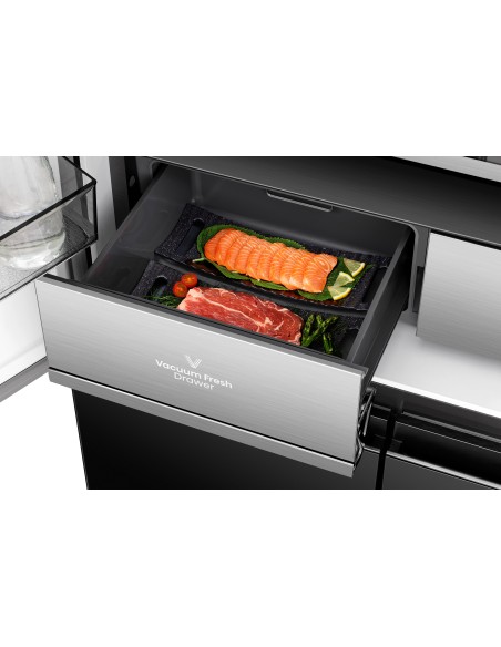 HISENSE RQ768N4GBE FRIGO 4 PORTE E NF NERO 591LT H190 L91,1 P60