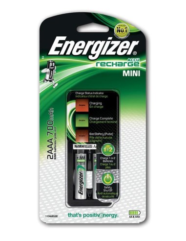 ENERGIZER MINI CHARGER AAA X2 800MAH CARICABATTERIE
