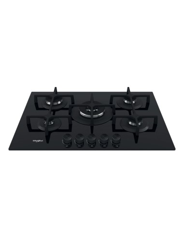WHIRLPOOL GOA7523/NB1 PIANO COTTURA75CM 4F+1TC VETRONERO GRIGLIE GHISA