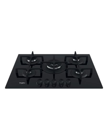 WHIRLPOOL GOA7523/NB1 PIANO COTTURA75CM 4F+1TC VETRONERO GRIGLIE GHISA