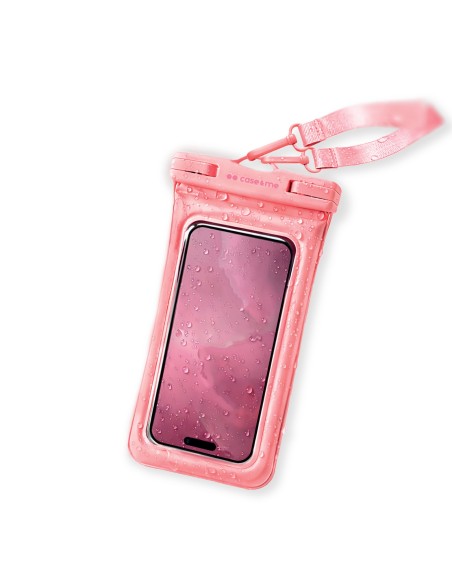 SBS CMWATERFLOATP CUSTODIA GALLEGGIANTE IMPERMEABILE CON LACCIO ROSA