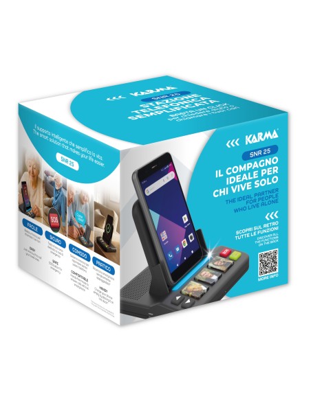KARMA SNR 25 STAZIONE AMPLIFICATA PER SMARTPHONE TASTI RAPIDI ED SOS