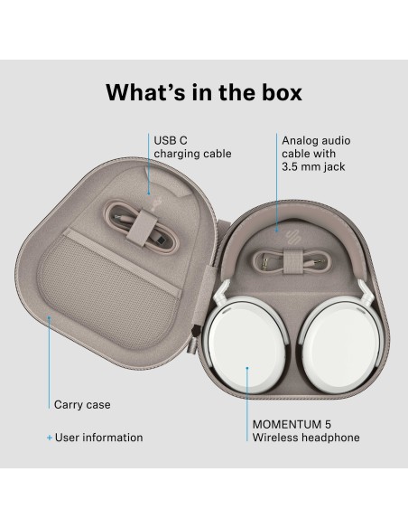 SENNHEISER MOMENTUM 5 DENIM CUFFIA BT CANCELLAZIONE RUMORE USB-C