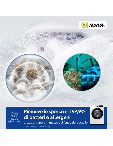 SAMSUNG WW90CGC04DAE LVB A-10% 9KG 1400G VAPORE IGIEN. WIFI LED TOUCH