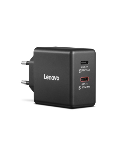 LENOVO ALIMENTATORE DUAL USB-C 65W GAN CAVO 1,5M