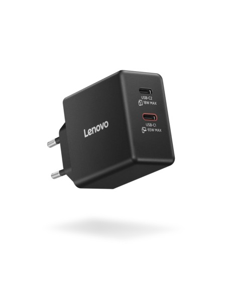 LENOVO ALIMENTATORE DUAL USB-C 65W GAN CAVO 1,5M