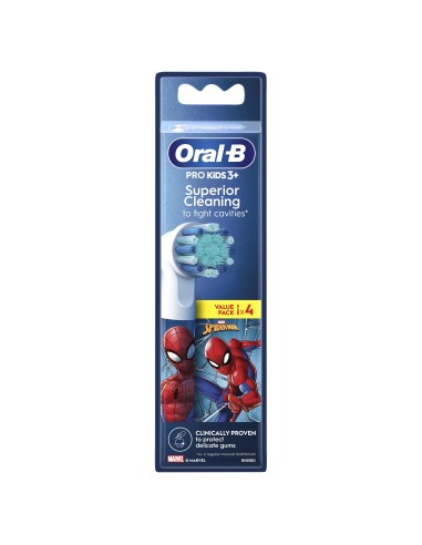 ORAL B PRO KIDS EBS10S SPIDERMAN   RICAMBIO 4PZ