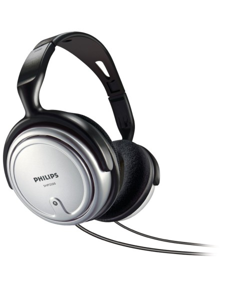 PHILIPS SHP2500 CUFFIA TV SILVER JACK 3,5MM ADATT.6,3MM CAVO 6M