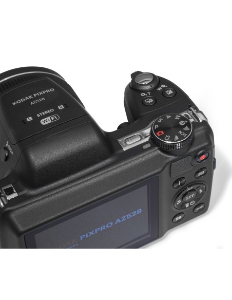 KODAK AZ528 NERO 16MP CMOS 52X 3" FHD WIFI B.LITIO FOTOCAM.BRIDGE