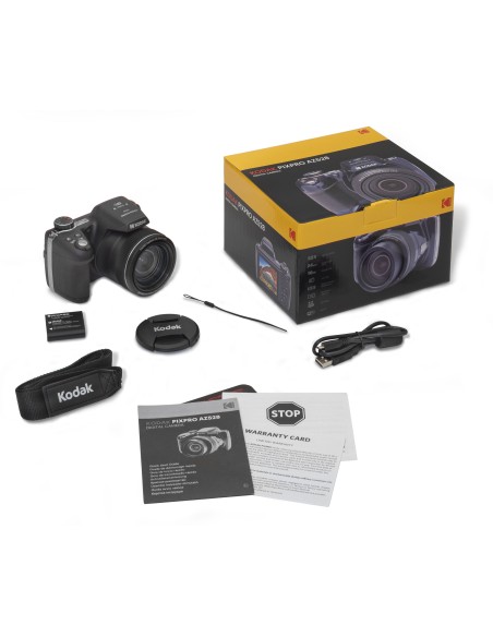KODAK AZ528 NERO 16MP CMOS 52X 3" FHD WIFI B.LITIO FOTOCAM.BRIDGE