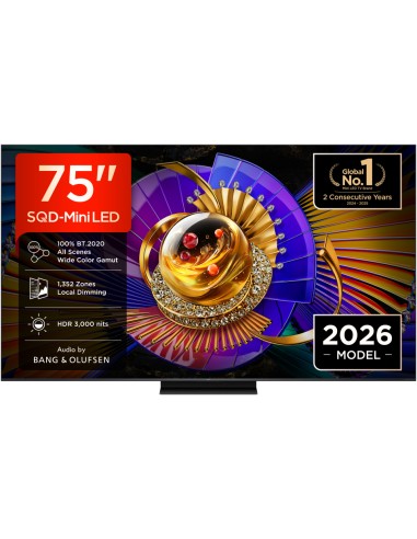 TCL 75C7L TVC 75"QLED MINILED SQD  144 HZ GOOGLE AUDIO B&O DOPPIO SUB