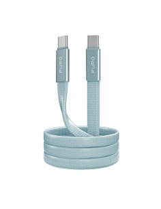 SBS PUCCC60WSLIM1MTA CAVO SLIM USB-C/USB-C 60W 1MT AZZURRO