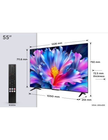 TCL 55P6L TVC 55" 4K GOOGLE SAT