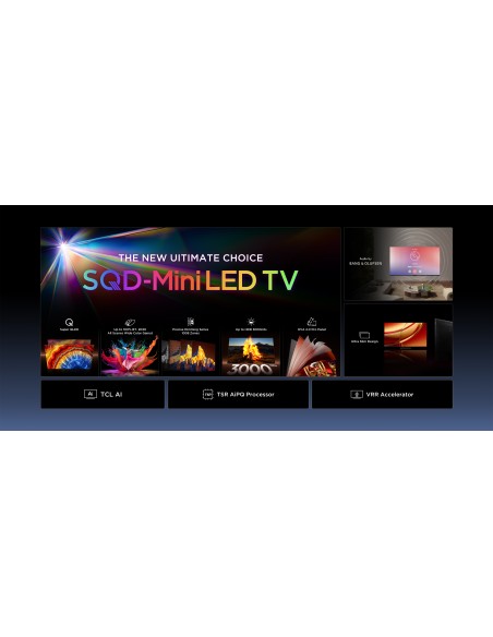 TCL 55C8L TVC 55"QLED MINILED SQD   144 HZ GOOGLE SAT/AUDIO B&O