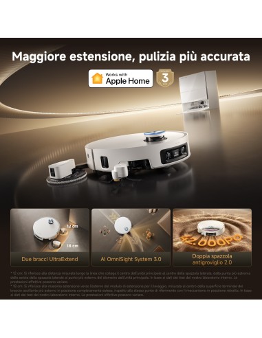 DREAME X60 PRO ULTRA COMPLETE WHITE42000PA/6MOP/EST. 12CM SPAZZ/18 MOP
