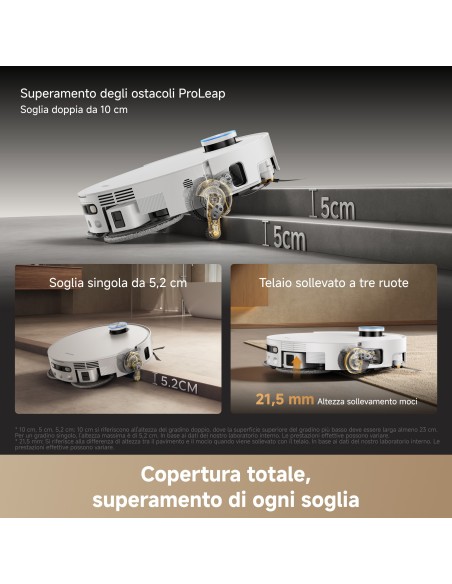 DREAME X60 PRO ULTRA COMPLETE WHITE42000PA/6MOP/EST. 12CM SPAZZ/18 MOP