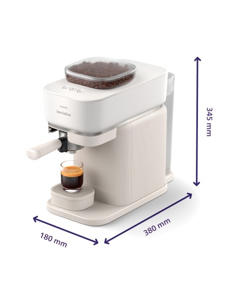 PHILIPS BAR300/00 BARISTINA BIANCO MACCHINA CAFFE' SEMI AUTOMATICA