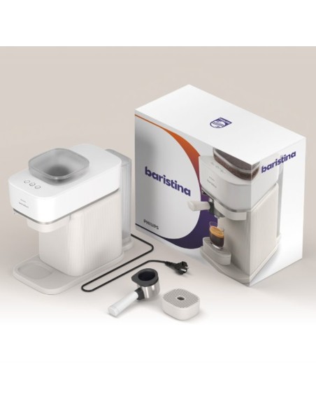 PHILIPS BAR300/00 BARISTINA BIANCO MACCHINA CAFFE' SEMI AUTOMATICA