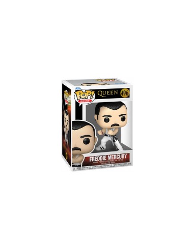FUNKO POP ROCKS QUEEN F MERCURY WHTSINGLET