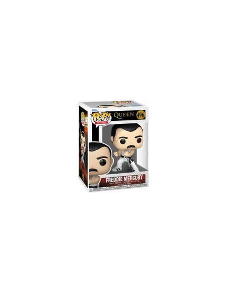 FUNKO POP ROCKS QUEEN F MERCURY WHTSINGLET