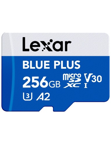 LEXAR MICROSD 256GB BLUE PLUS MOBILE L/S 170MB/S - 70MB/S ADATT.SD
