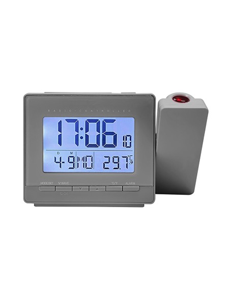 LOWELL JD9717G OROLOGIO PROIEZIONE DIGITALE GRIGIO SVEGLIA TEMPERATURA