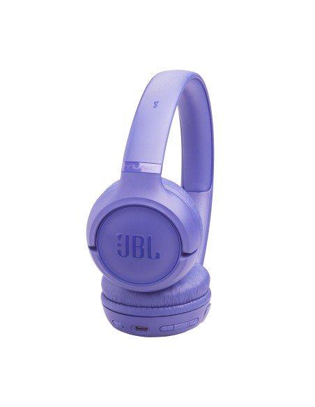 JBL T530BT VIOLA CUFFIA BLUETOOTH 6.0 PADIGLIONE 33MM USB-C AUTON.76H