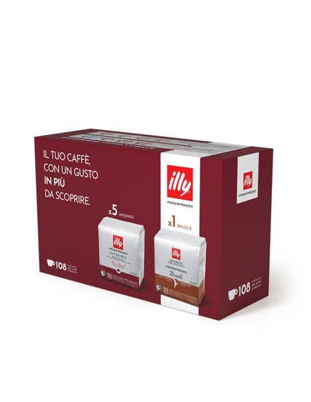 ILLY IPERESPRESSO 5+1 INTENSO E    BRASILE CAPSULE 108 PZ