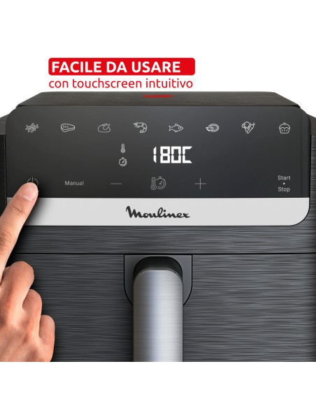MOULINEX EZ8618 FRIGGITRICE AD ARIA 7,5LT 2000W TIMER 8PROG. - NERA