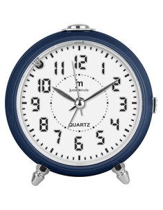 LOWELL JA7117A OROLOGIO DA TAVOLO ANALOGICO SVEGLIA QUARZO BLU
