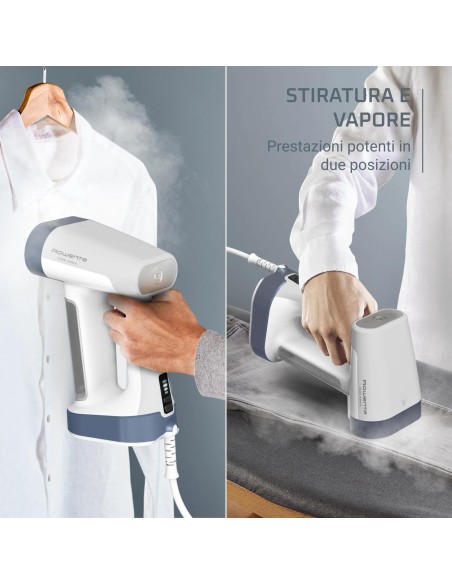 ROWENTA DR8722 STIRATORE VERTICALE PURE FORCE IN 2-IN-1