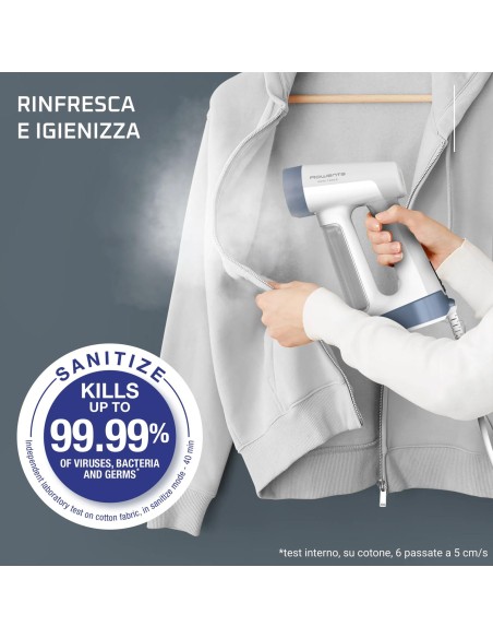 ROWENTA DR8722 STIRATORE VERTICALE PURE FORCE IN 2-IN-1