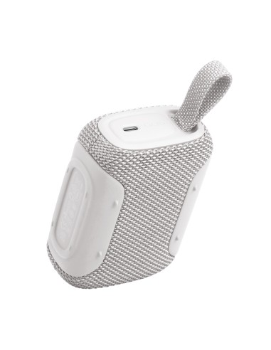 JBL GO 5 BIANCO SPEAKER BLUETOOTH 6.0 IP68 AURACAST 10 ORE AUTONOMIA