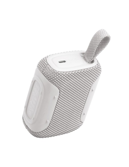 JBL GO 5 BIANCO SPEAKER BLUETOOTH 6.0 IP68 AURACAST 10 ORE AUTONOMIA
