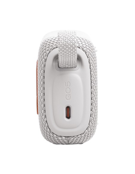 JBL GO 5 BIANCO SPEAKER BLUETOOTH 6.0 IP68 AURACAST 10 ORE AUTONOMIA