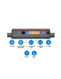 AVM FRITZBOX 4630 ROUTER 5GHZ/2,4GHZ DUAL BAND WIFI 7 2