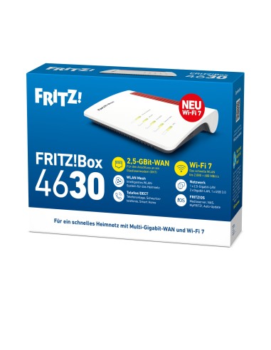 AVM FRITZBOX 4630 ROUTER 5GHZ/2,4GHZ DUAL BAND WIFI 7