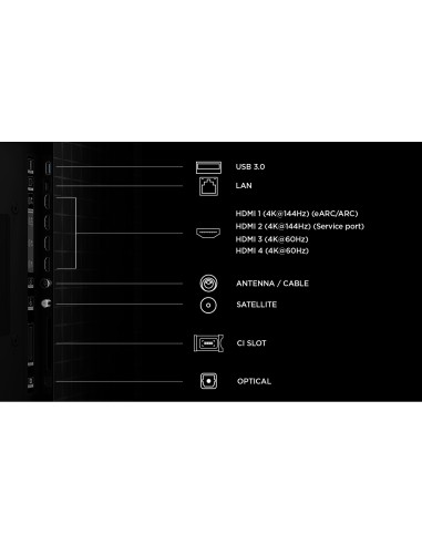 TCL 55A400 TVC 55" 4K QD-MINILED   144HZ  GOOGLE SAT/AUDIO ONKYO 2.0