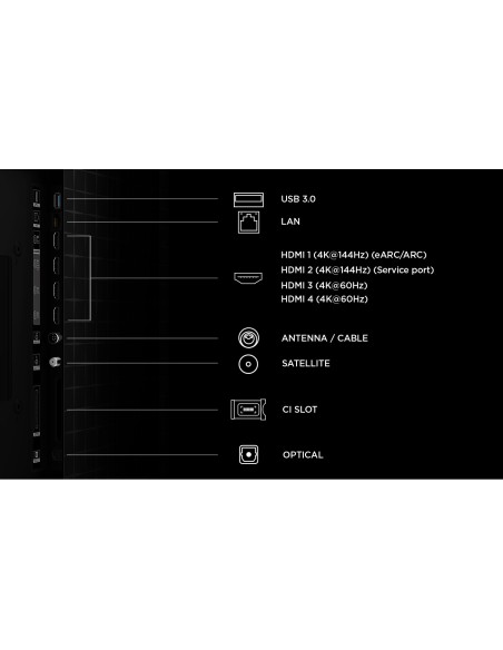 TCL 55A400 TVC 55" 4K QD-MINILED   144HZ  GOOGLE SAT/AUDIO ONKYO 2.0