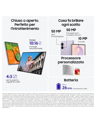 SAMSUNG ZFOLD 8 LAVENDER 12/512GB  SM-F971BLVCEUE