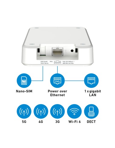 AVM FRITZBOX 6860 5G V2 MODEM/ROUTER LTE 5G AC3000 DUAL BAND IP54
