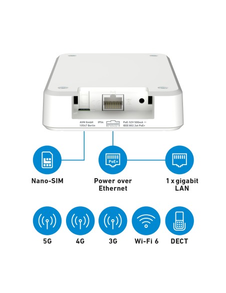 AVM FRITZBOX 6860 5G V2 MODEM/ROUTER LTE 5G AC3000 DUAL BAND IP54