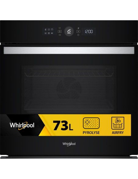 WHIRLPOOL WOI4S8PM0SBXA FORNO A+ 60CM 73LT NERO IDROLISI+PIROLISI