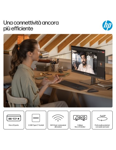 HP OMNIDESK M02-0044NL PC RYZEN 5  8500G 8GB 512GB