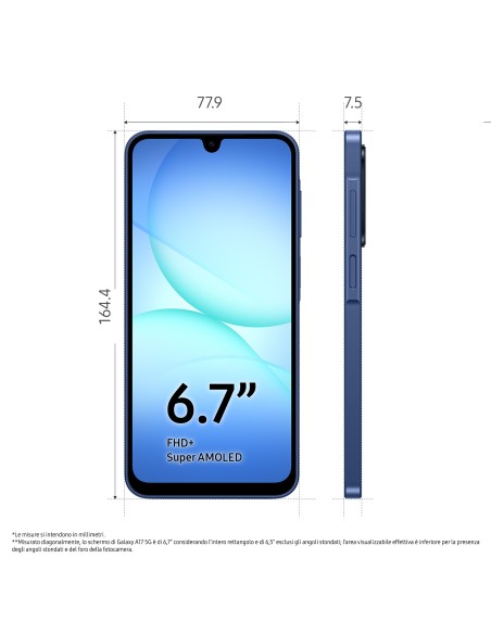 SAMSUNG A17 BLUE 4/128GB 5G        SM-A176BZBAEUE