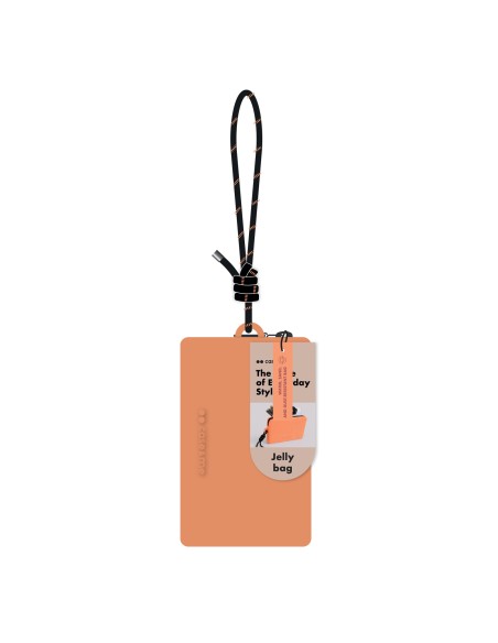 SBS CMSILBAGCUSTOSORA JELLY BAGS BORSA TAGLIA S IN SILICONE ARANCIONE