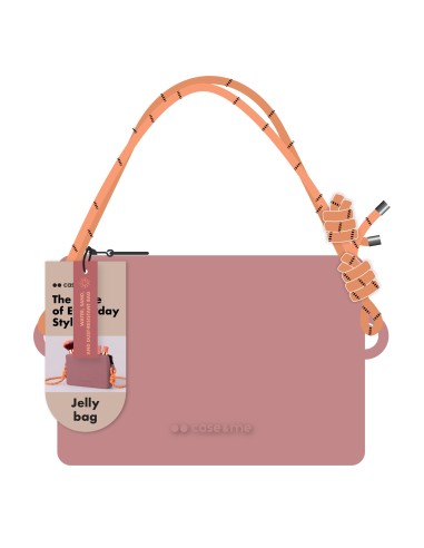 SBS CMSILBAGCUSTOMMDPK JELLY BAGS BORSA TAGLIA M IN SILICONE ROSA SCUR