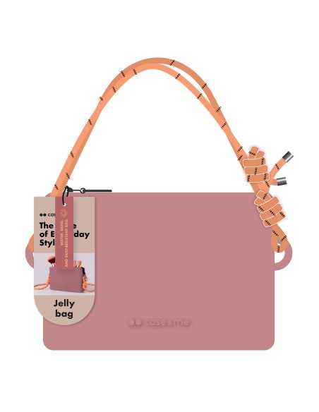 SBS CMSILBAGCUSTOMMDPK JELLY BAGS BORSA TAGLIA M IN SILICONE ROSA SCUR